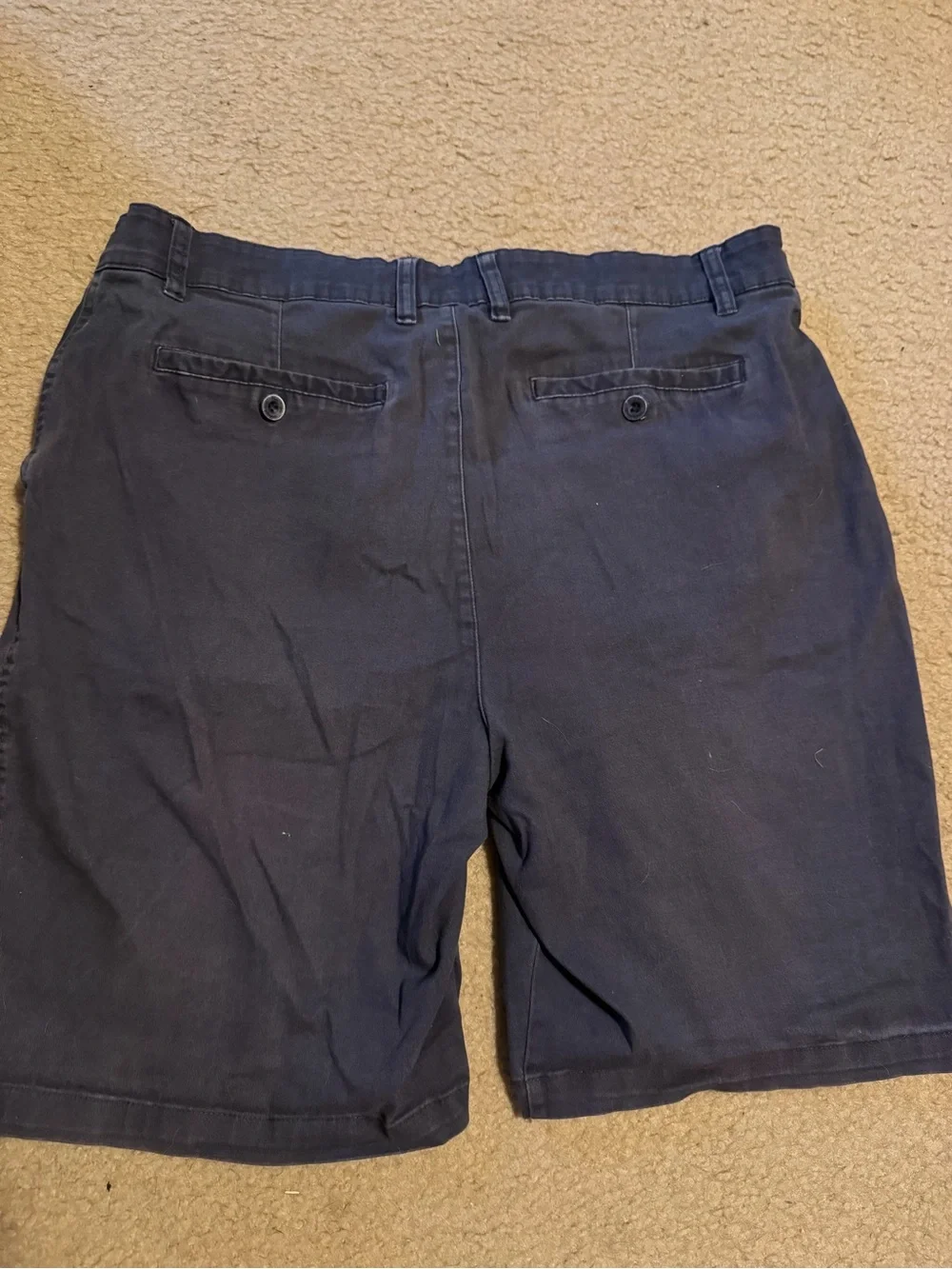 Nat Nast Deep Navy Flat-Front Shorts
